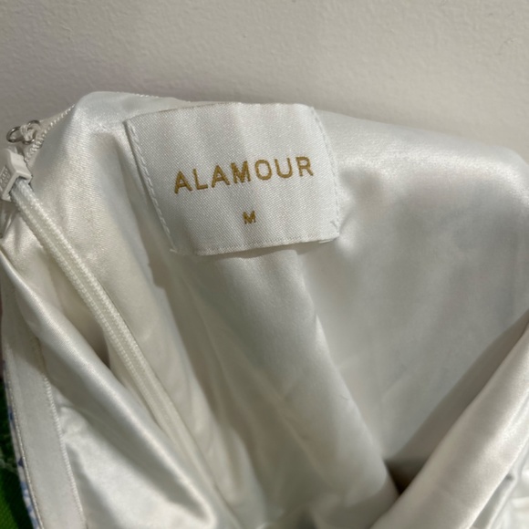 Alamour satin midi floral dress - Picture 7 of 7